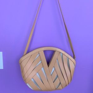 Anthropologie Beige Crossbody